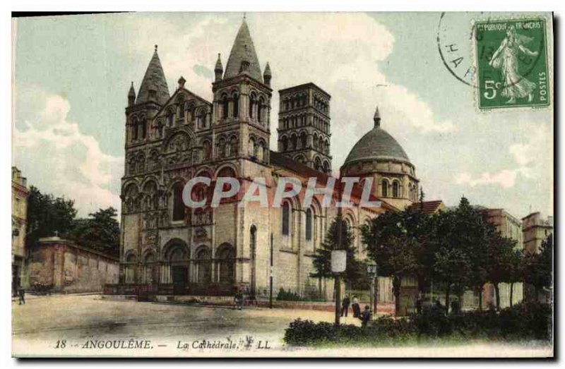 Postcard Old Angouleme The Cathedral