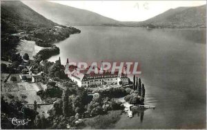 Modern Postcard The Hautecombe Abbey (Savoie) View Aerienne Lake Bourget