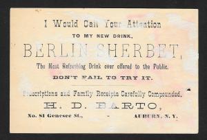 VICTORIAN TRADE CARD HD Barto Berlin Sherbet