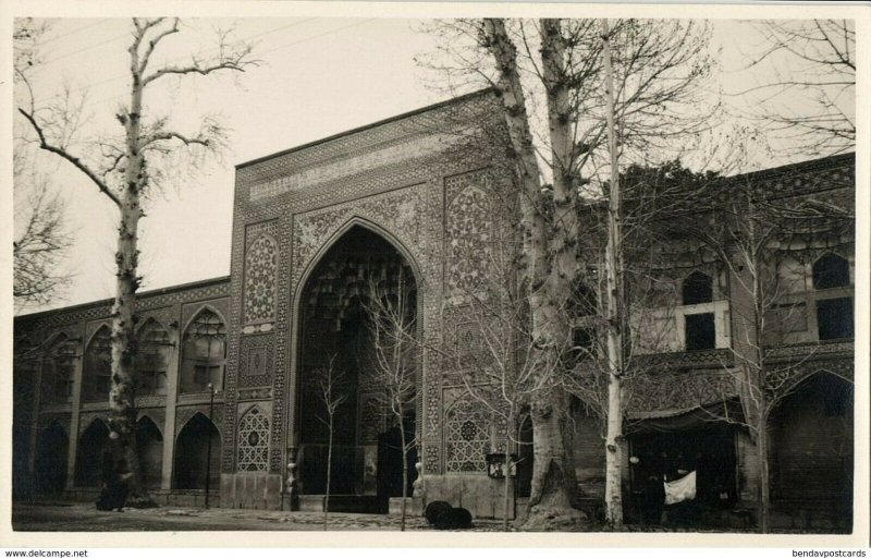 iran persia, ISFAHAN ISPAHAN اصفهان, Facade Entrance Arcade Mosque Islam (1930s)
