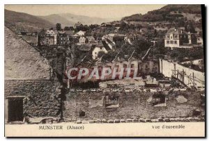 Old Postcard Munster Overview Militaria