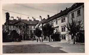 Sopron Hungary Street Scene Real Photo Antique Postcard J66991