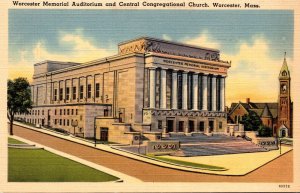 Massachusetts Worcester Memorial Auditorium and Central Congregational Church