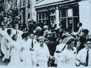 Cornwall HELSTON Furry Dance 4 Image Multiview c1950s RP Postcard