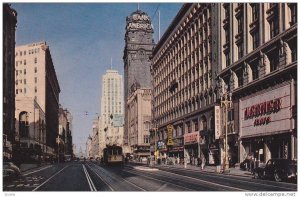 Market Street, Bank Of America, Chas Brown Shoes Store, Lerner Shoes, Burt's,...