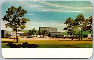 Vtg New York NY Corning Glass Works Houghton Park Buildings Grounds Postcard