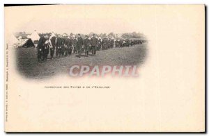 Old Postcard Army Inspectorate legs and the & # 39encolure