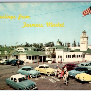 c1950s Los Angeles, Cali Farmers Market Chrome Emil Cuhel Ford Cadillac Car A204