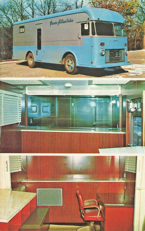 Wooster OH Gerstenslager All-Use Bus Type Truck Triple View Postcard