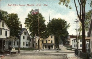 Meredith NH Post Office Square c1905 Postcard 