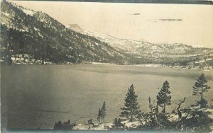 Beautiful Colorado Rocky Mountain Lake 1912 RPPC Photo Postcard 20-410