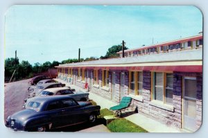 Montreal Quebec Canada Postcard Motel Raphael Building 1954 Vintage Posted