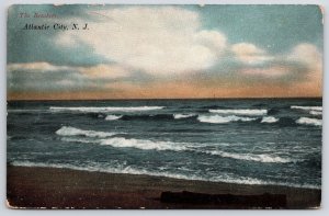 The Breakers Big Waves Atlantic City New Jersey Ocean Adventure Surfing Postcard