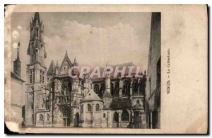 Old Postcard Senlis La Cathedrale