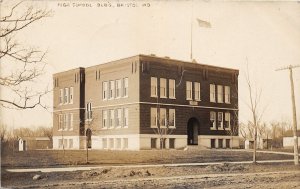 G21/ Bristol Indiana RPPC Postcard 1907 High School Building 6