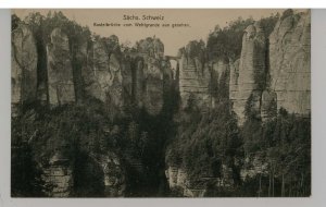 Germany - Sachs, Schweiz. Bastei Bridge from Wehlgrunde