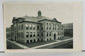 Franklin Pa High School 1909 New Castle to Sandy Lake Mercer Co. Postcard M7