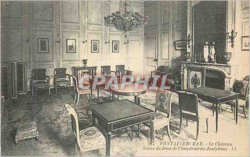 Old Postcard Fontainebleau Chateau l'Imperatrice Josephine Play Room