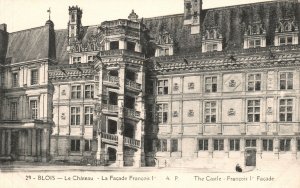 Vintage Postcard 1910's Blois le Chateau La Façade Francois The Castle France