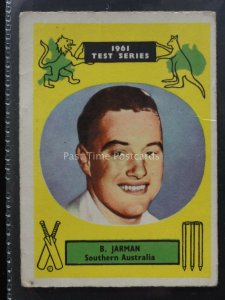 No.45 B LARMAN Southern Australia  Cricketers 1961 Test Series by A.B.C Gum 1961