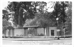 RPPC Sequoia Union High School REDWOOD CITY CA San Mateo c1940s Vintage Postcard