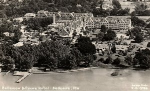 1940s BELLEVIEW BILTMORE HOTEL BELLEAIRE FLORIDA AERIAL VIEW RPPC POSTCARD P1203