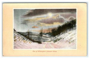 WILMINGTON, VT Vermont ~ A Pleasant WINTER DRIVE  c1910s Windham County Postcard