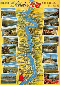 BT11319 Der deutsch rehin von koblenz bis mainz map cartes geographi     Germany
