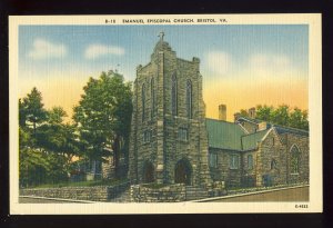 Bristol, Virginia/VA Postcard, Emanuel Episcopal Church