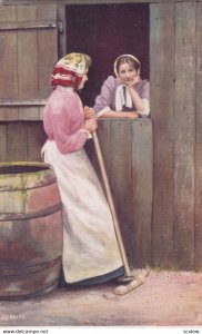 2 women, GOSSIPS, 1904; Boathouses, TUCK 753