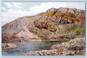 Gwynedd Wales Postcard Llyn Y Gader & Foxes Path Cader Idris c1910 Antique