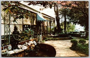 Vtg Urbana Maryland MD Peter Pan Inn Restaurant Outdoor Garden View Postcard