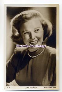 b4560 - Film Actress - June Allyson, Picturegoer postcard No.D927