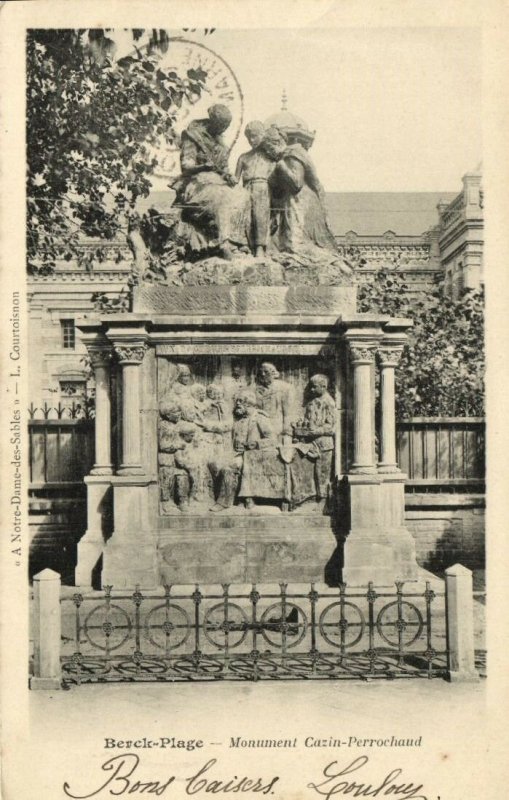 CPA BERCK-PLAGE - Monument cazin-perrochaud (145347)