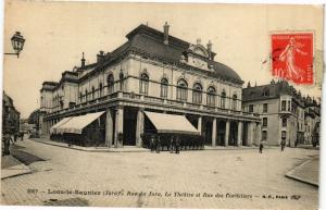 CPA LONS-le-SAUNIER - Le Theatre et Rue des Cordeliers (211888)