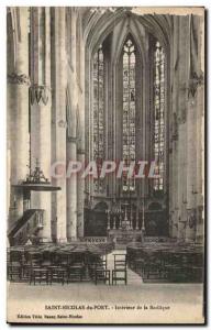 Old Postcard Saint Nicolas du Port Basilica Interior