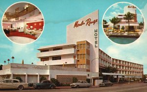 Vintage Postcard Moulin Rouge Resort Motel Building Miami Beach Florida FL