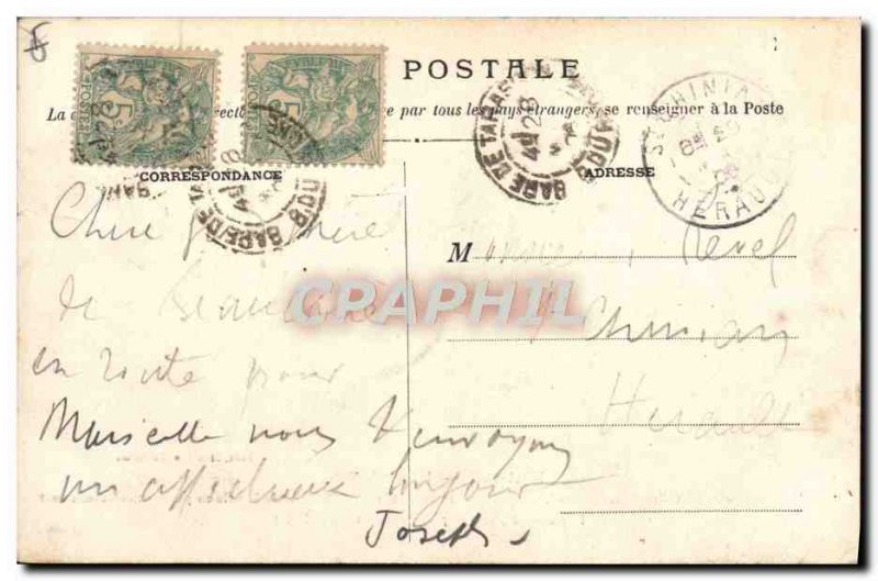 Old Postcard Beaucaire L & # 39Hotel Town