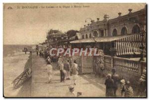 Old Postcard Houlgate Casino and La Digue has high Maree