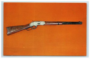 Vintage Winchester Carbine Rifle Postcard Springfield Armory Museum Advertising