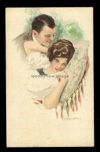 su3786 - Lovers pillow talk , No.S07-5, by C.Monestier - postcard