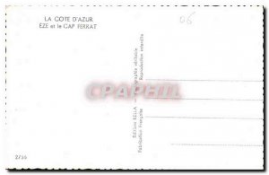 Old Postcard Eze and Cap Ferrat