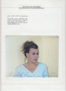 Elisabeth zu Schleswig-Holstein-Sonderburg-Glücksburg Original Autograph (L6479)