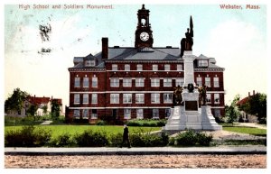 Massachusetts Webster High School and Soldiers Monument