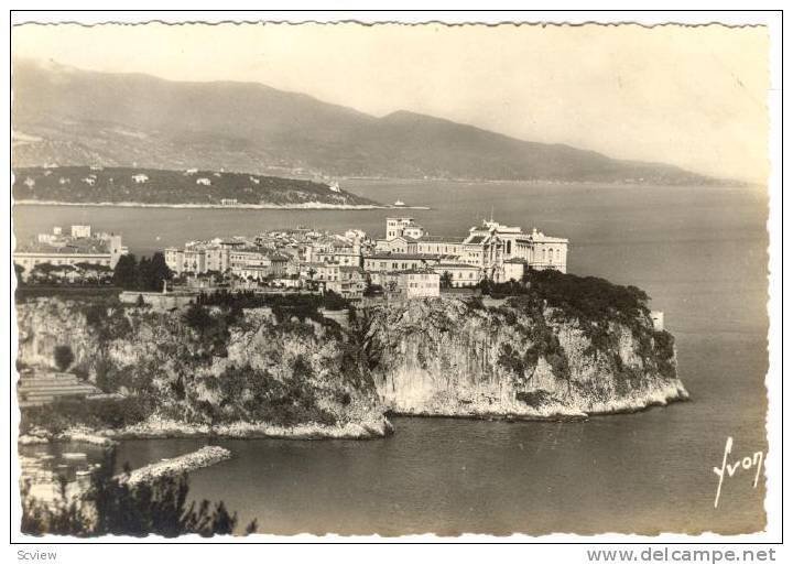 RP; Aerial View, Cote d'Azur, Le rocher de Monaco, 00-10s