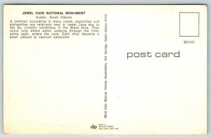 Jewel Cave  Custer  South Dakota    Postcard
