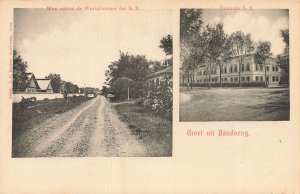 BANDOENG INDONESIA~Road behind the Workshops of S.S. Controle ~1900s POSTCARD