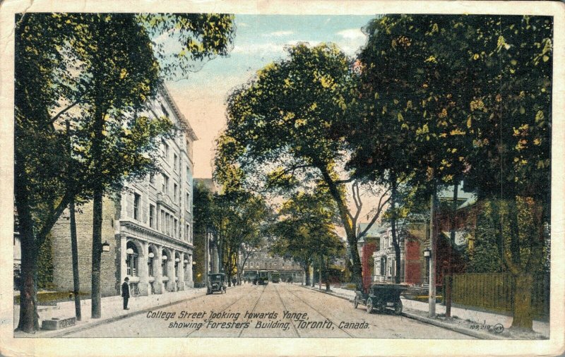 Canada College Street Looking Towards Young Foresters Building Toronto 04.01