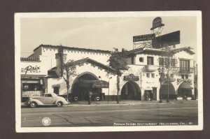 RPPC HOLLYWOOD CALIFORNIA BROWN DERBY RESTAURANT CARS REAL PHOTO POSTCARD