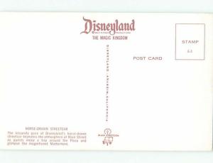 Unused Pre-1980 HORSE DRAWN STREETCAR AT DISNEYLAND Anaheim CA p2795-12